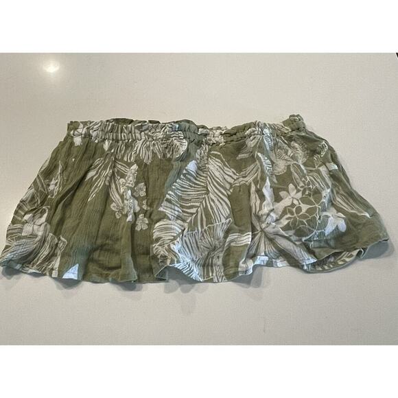 NEW Patrons Of Peace Large Hawaiian Print Strapless Bandeau Top Tropical Boho - Picture 6 of 7